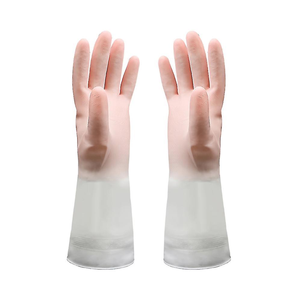 (Y)3pcs Dishwashing Cleaning Gloves, Skin-Friendly, Non-SlipGradient Waterproof Latex Gloves