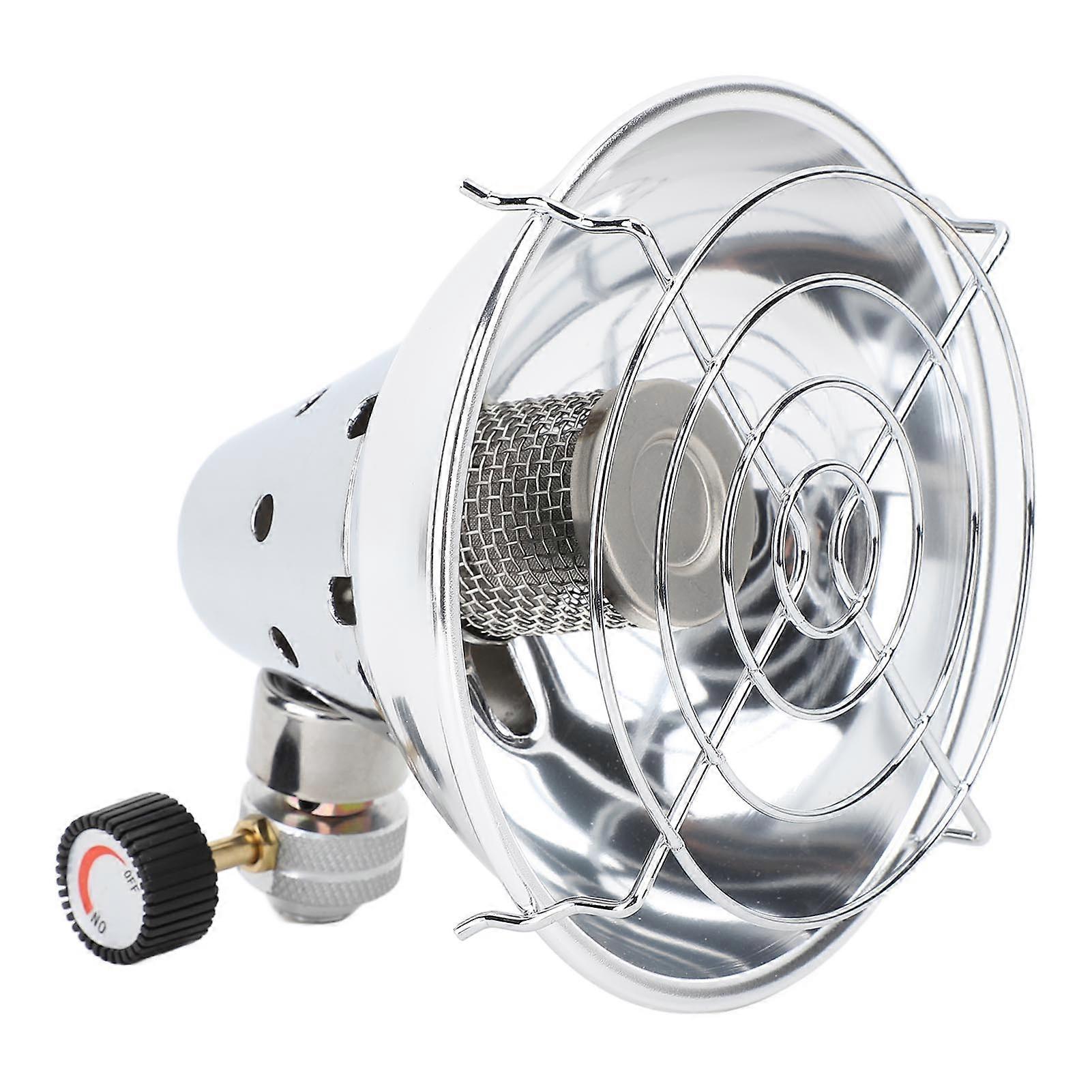 Riscaldatore a gas portatile Riscaldamento rapido Mini riscaldatore per serbatoio di gas regolabile Firepower per la pesca al barbecue da campeggio