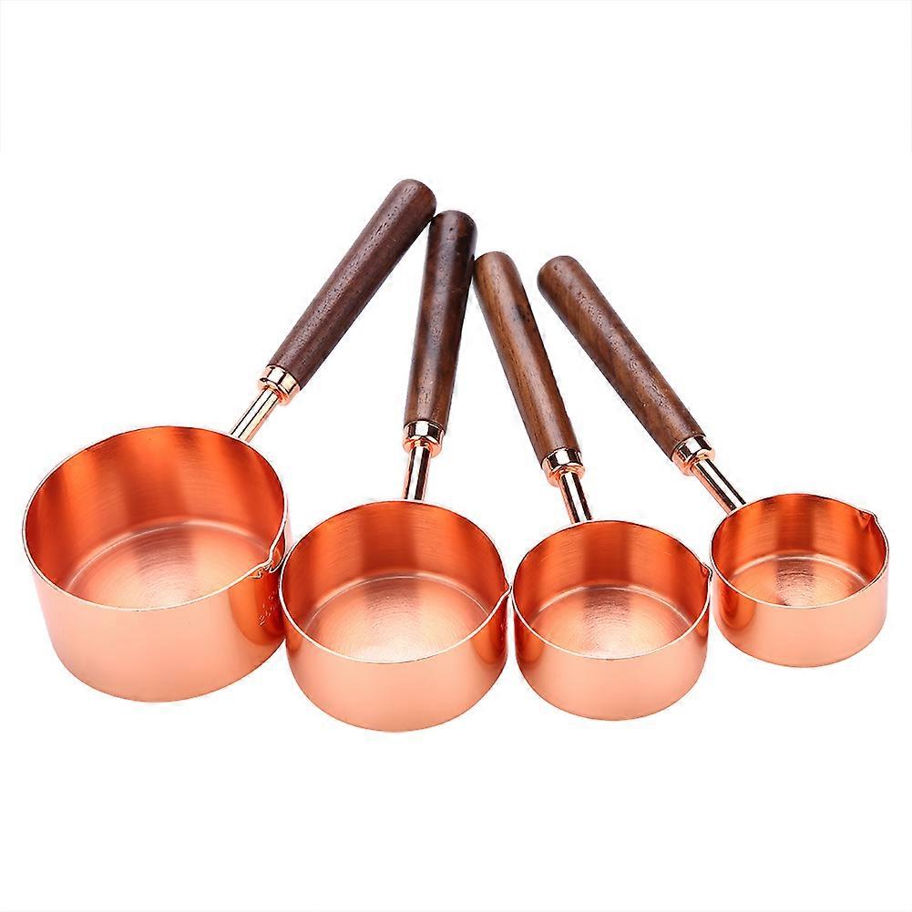 4Pcs/Set Stainless Steel Baking Spoons Measuring Cups Multi-functional Kitchen Cooking Tool