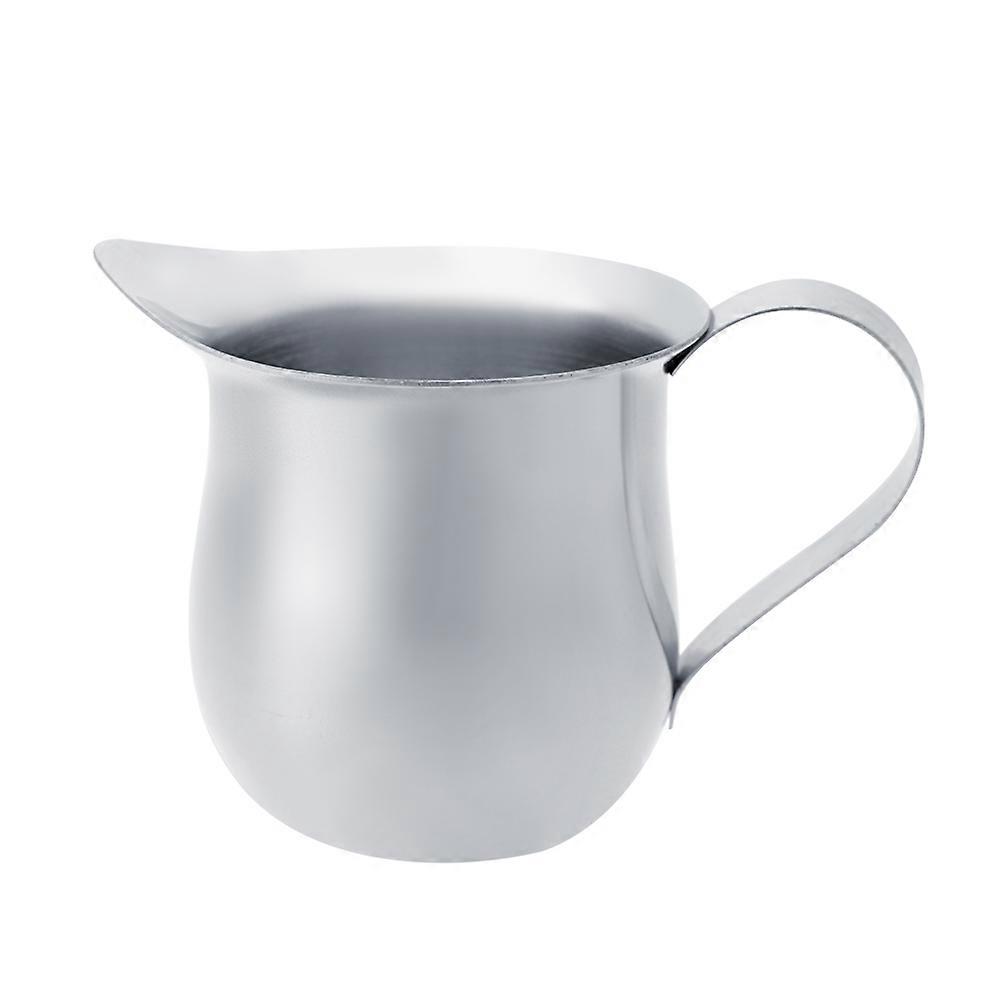Milk Frothing Pitcher Stainless Steel Frothing Pitcher Jug for Coffee Cream Espresso(240ml)
