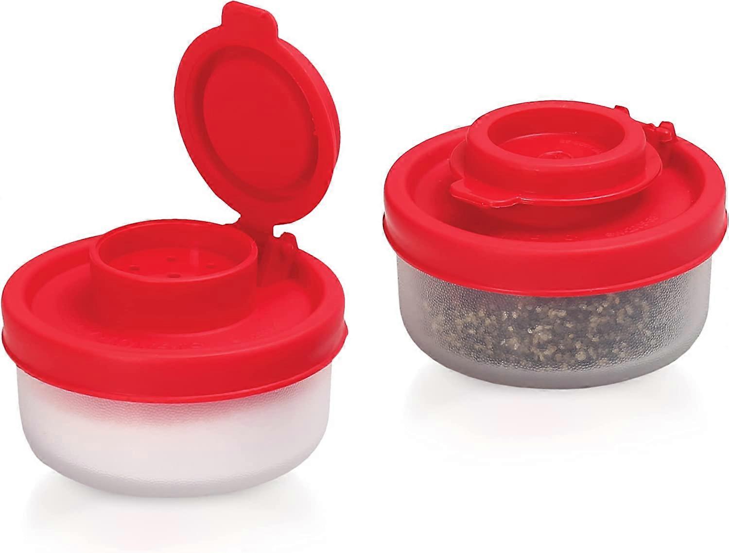 Kleine Salz- und Pfefferstreuer für unterwegs - Mini-Salz- und Pfefferstreuer-Set, 2er-Pack