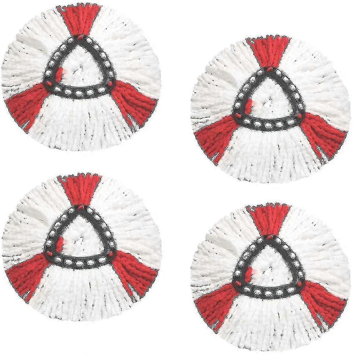 4-piece Replacement Head For Mop 2 In 1 Replacement Head For Turbo Mop High Quality