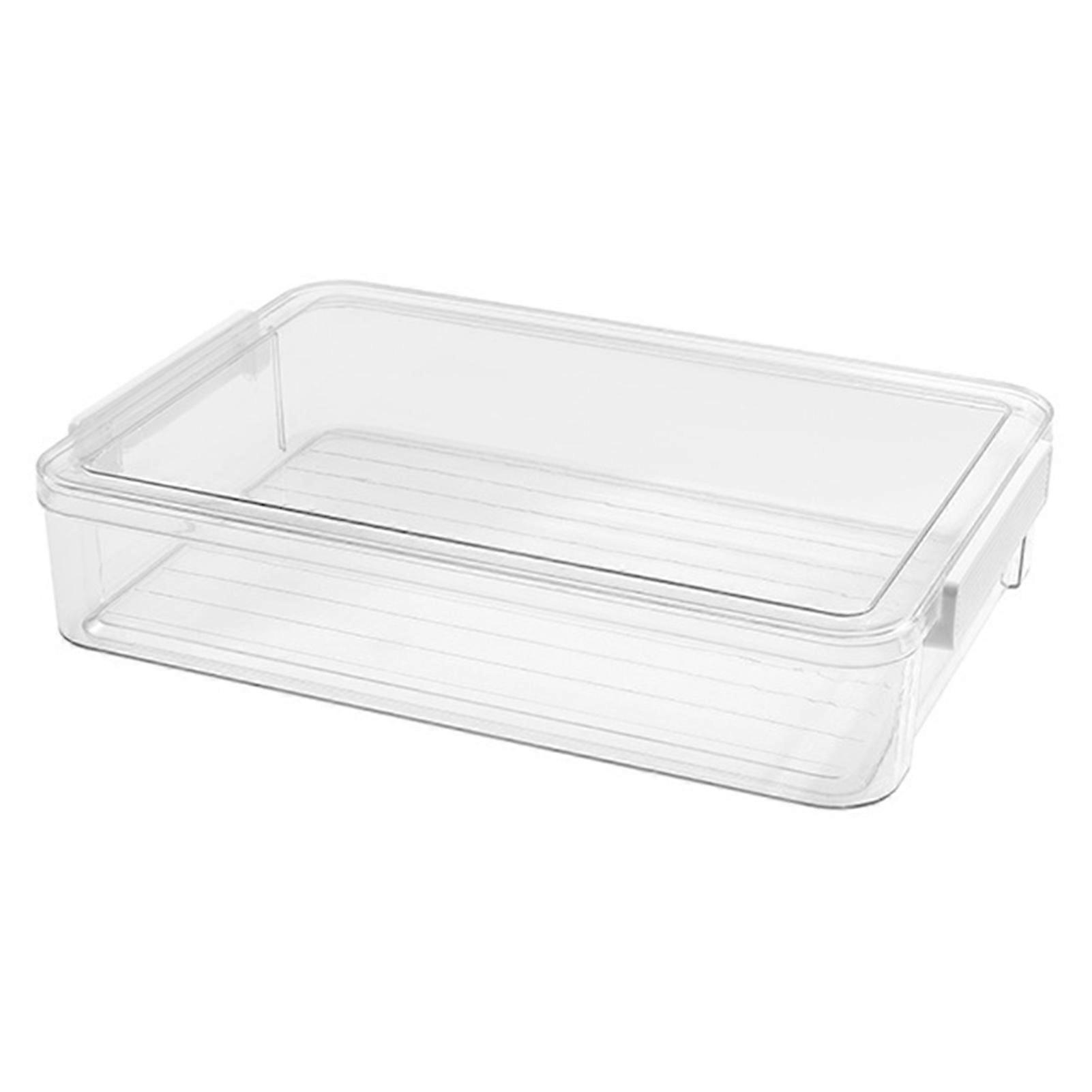 Plastic File Storage Box A4 Size Clear Stackable Organizer Container Documents Certificates Scrapbook Craft Art Supplies