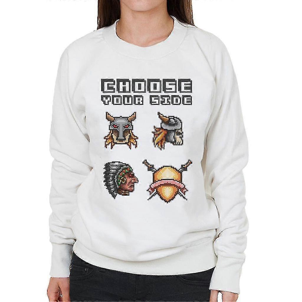 Retro Pixel Choose Your Side Women's Sweatshirt