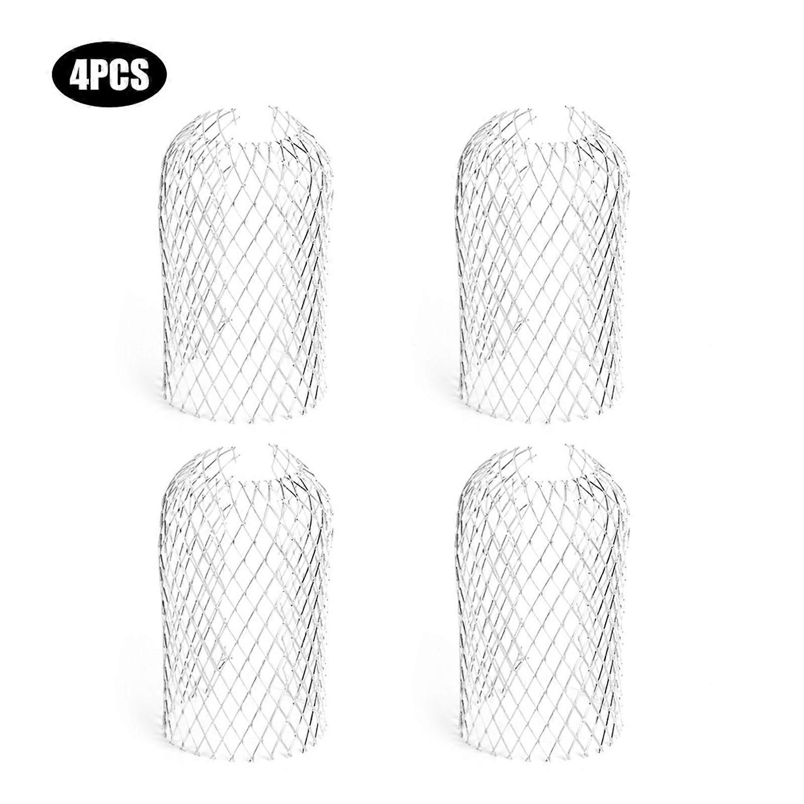 4Pcs Gutter Guard Leaf Filter Strainer Down Spout Strainers Gardening Anti Blocking Tool
