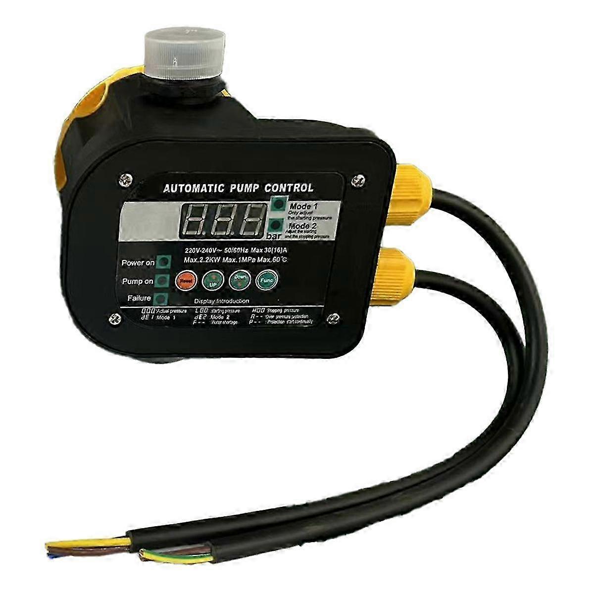 Smart Pump Controller,2 Modes Digital Display, Waterproof IP65,Adjustable Pressure,High Power for H