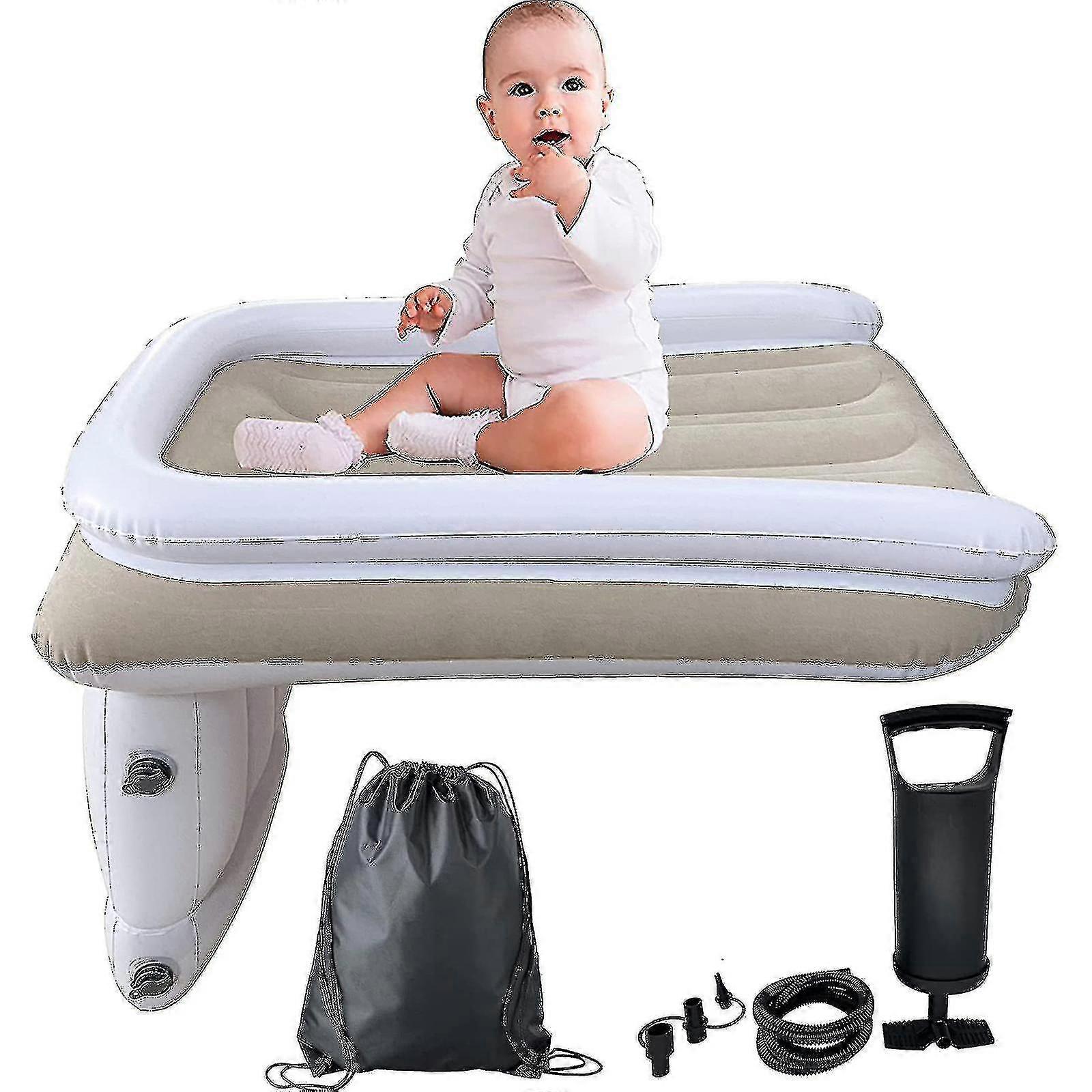 New Inflatable Airplane Bed For Toddler Travel Air Mattress For Kids Blow Up Mattress With Sides Pump 2024