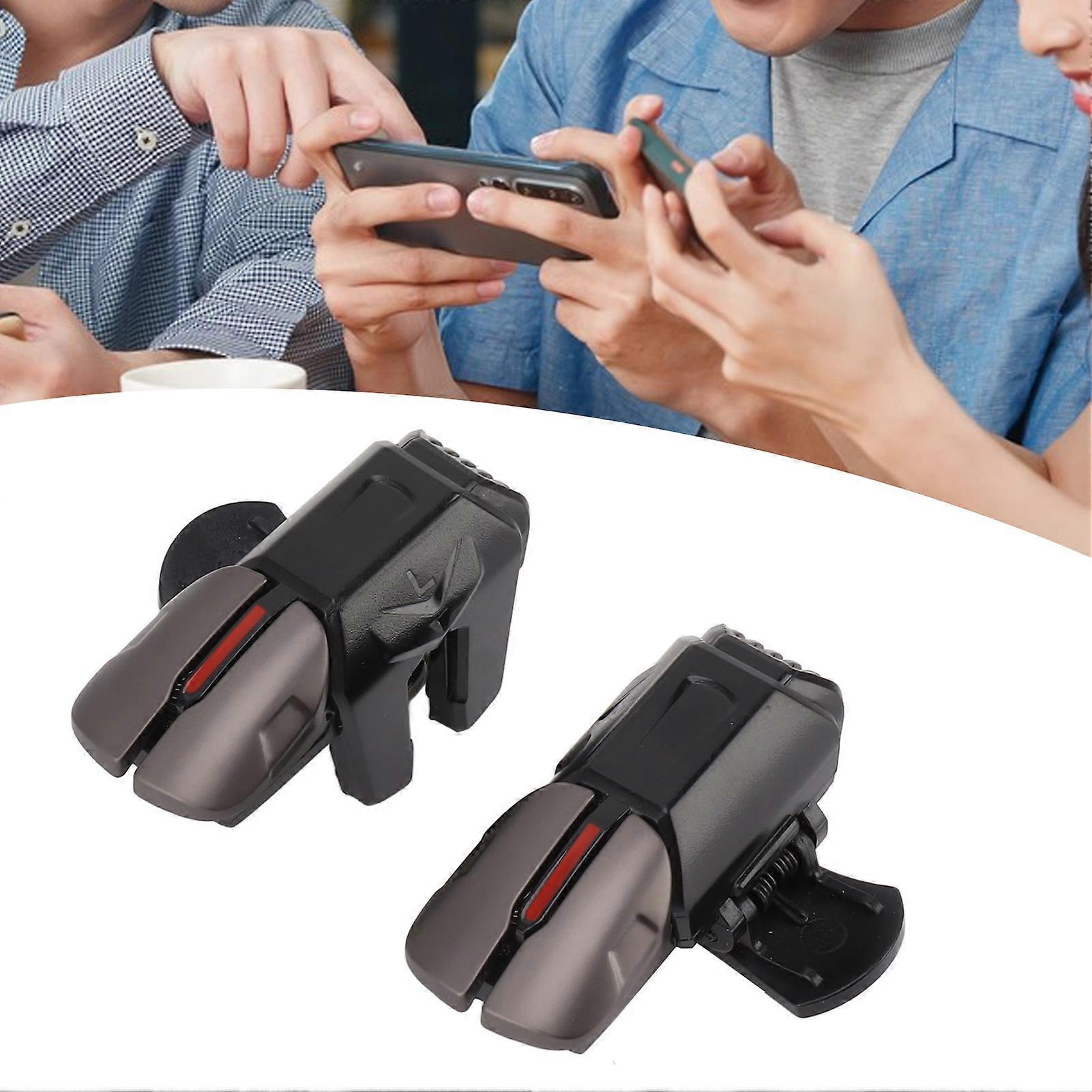 Mobile Gaming Trigger 6 Finger Linkage Game Controller Sensitive Mobile Triggers Game Trigger