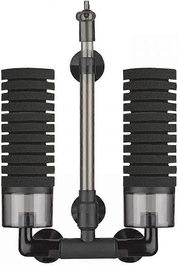 Luftpumpe svampfilter, justerbart akvarium luftløfterfilter med sugekopp