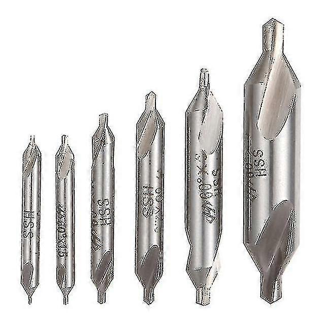 5pcs Hss Center Drill Bits Set Precision Combined Countersinks Kit 60 Degree Angle For Lathe Drill Bits