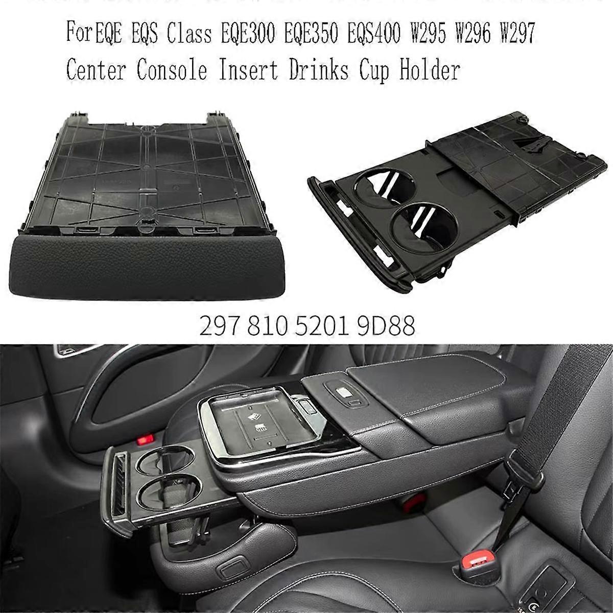 Car Center Console Insert Drinks Cup Holder for EQE EQS Class EQE300 EQE350 EQS400 Grey 2978105201 1D01