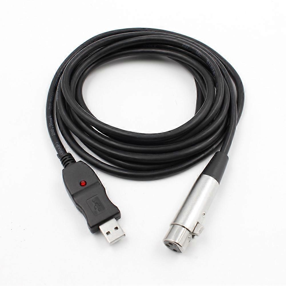 Microfon USB tată la XLR mamă Cablu USB MIC Link Nou