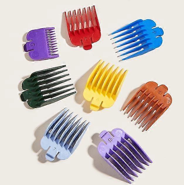 8 color professional hair trimmer/clipper guard combs guide combs coded /combs -great for hair clippers/trimmers attachment