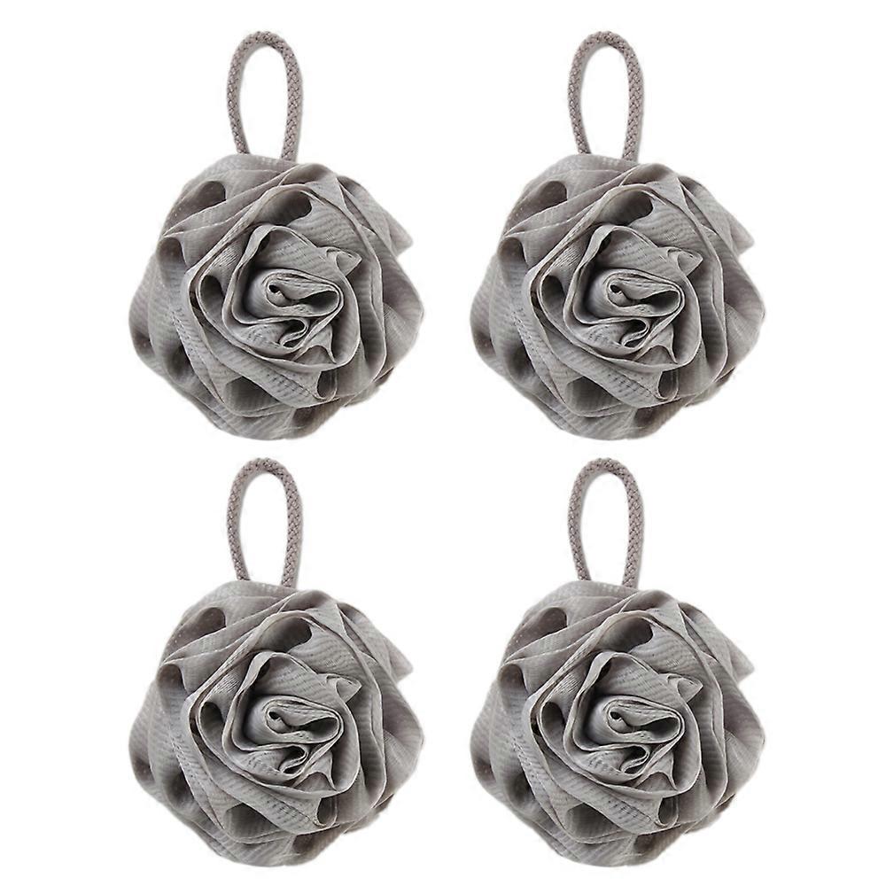 4 rosette bath flower balls Bathing bubble bath flower lovely bath balls