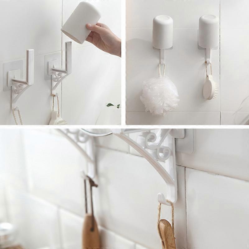 1 Pair Plastic Kitchen Rack Wall-Mounted Chopping Board Cutting Board Rack Free Punch Pot Cover