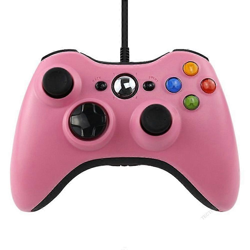 Xbox 360用ゲームパッドXbox 360コンソール用ワイヤレス/有線コントローラーXbox360PCゲームコントローラー用2.4gワイヤレスジョイスティックXbox360PCゲームコントローラージョイパッド有線PInk