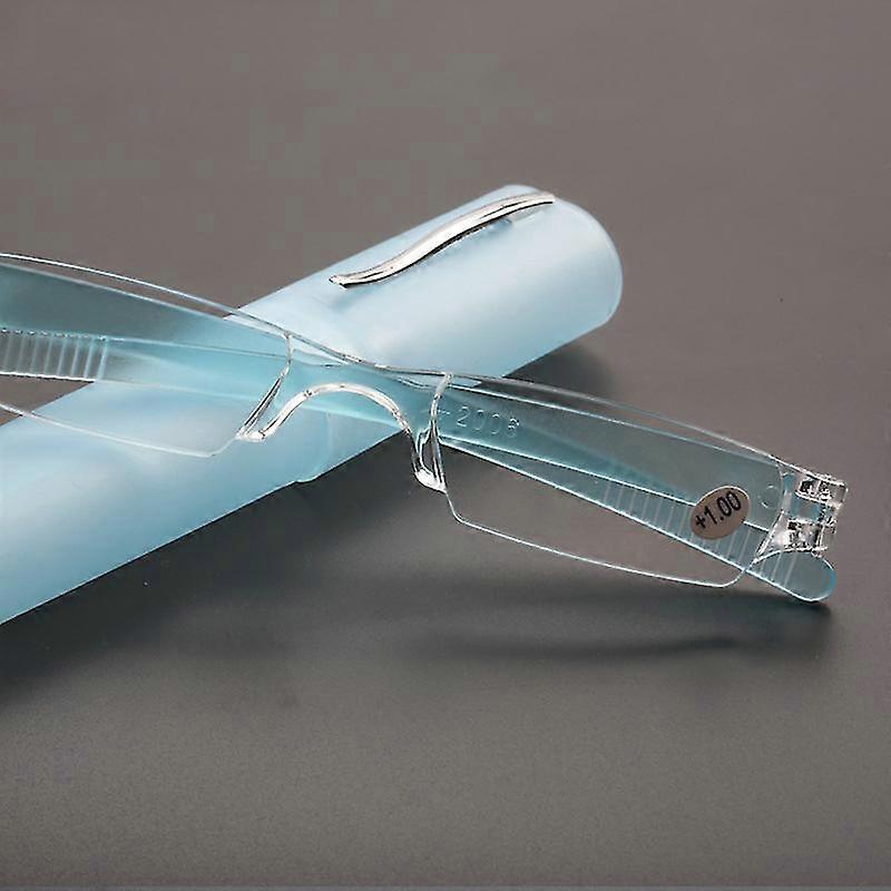 Lunettes de lecture confortables Ultra Light Rimless Hommes Femmes Résine Lunettes de lecture transparentes