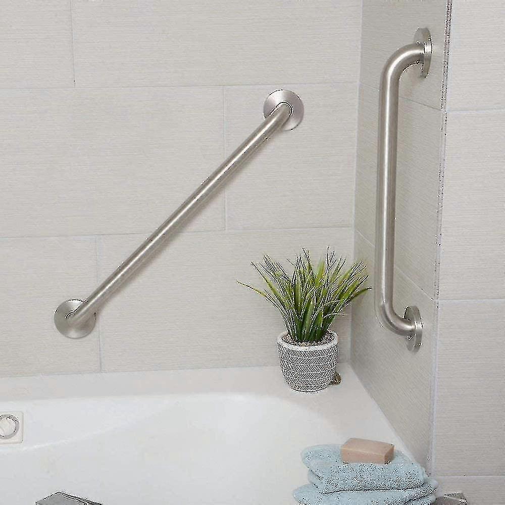 2 Pieces Shower Handle With Suction Cup Bath Handle Mobile Grab Handle Plastic