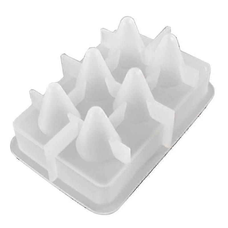Cone Shaped Ring Dragging Silicone Set With Six Linked Earrings, Ring Placement Bracket, Adhesive Drop Mold