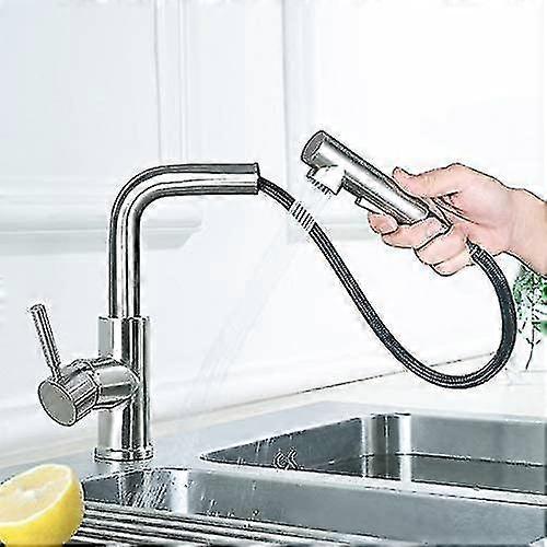 Faucet Kitchen,kitchen Faucet Extendable High Pressure 360  Rotatable