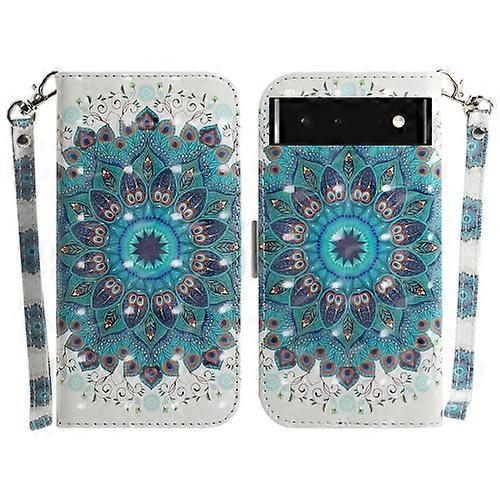 For Google Pixel 6 3D Colored Horizontal Flip Leather Phone Case