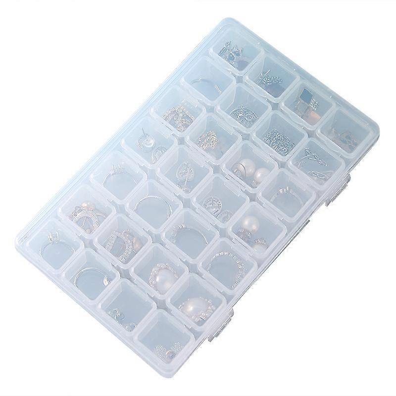 1 piece plastic grid storage box removable plastic storage box, 28 compartments