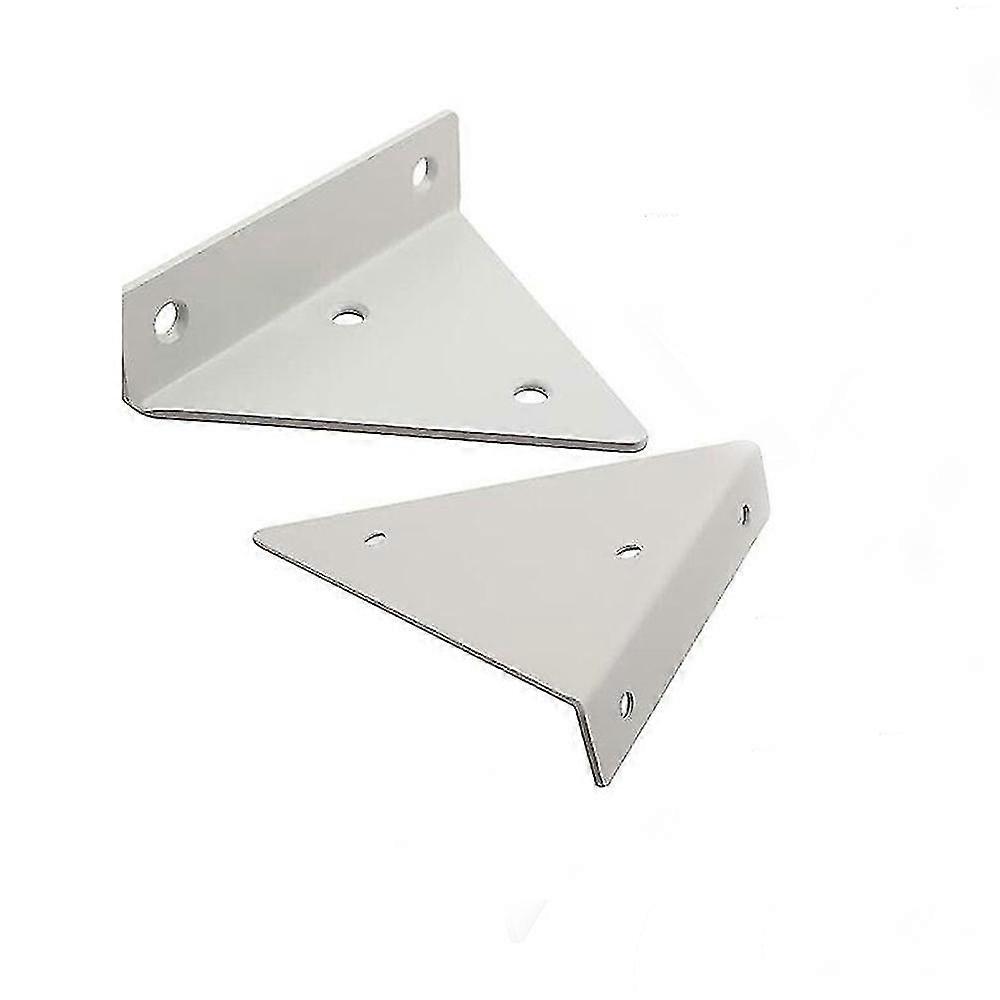 Shelf Brackets Metal Wall Shelf Bracket Floating Shelf Brackets, Triangle Invisible Shelf Bracke(2 Pcs, Silver)