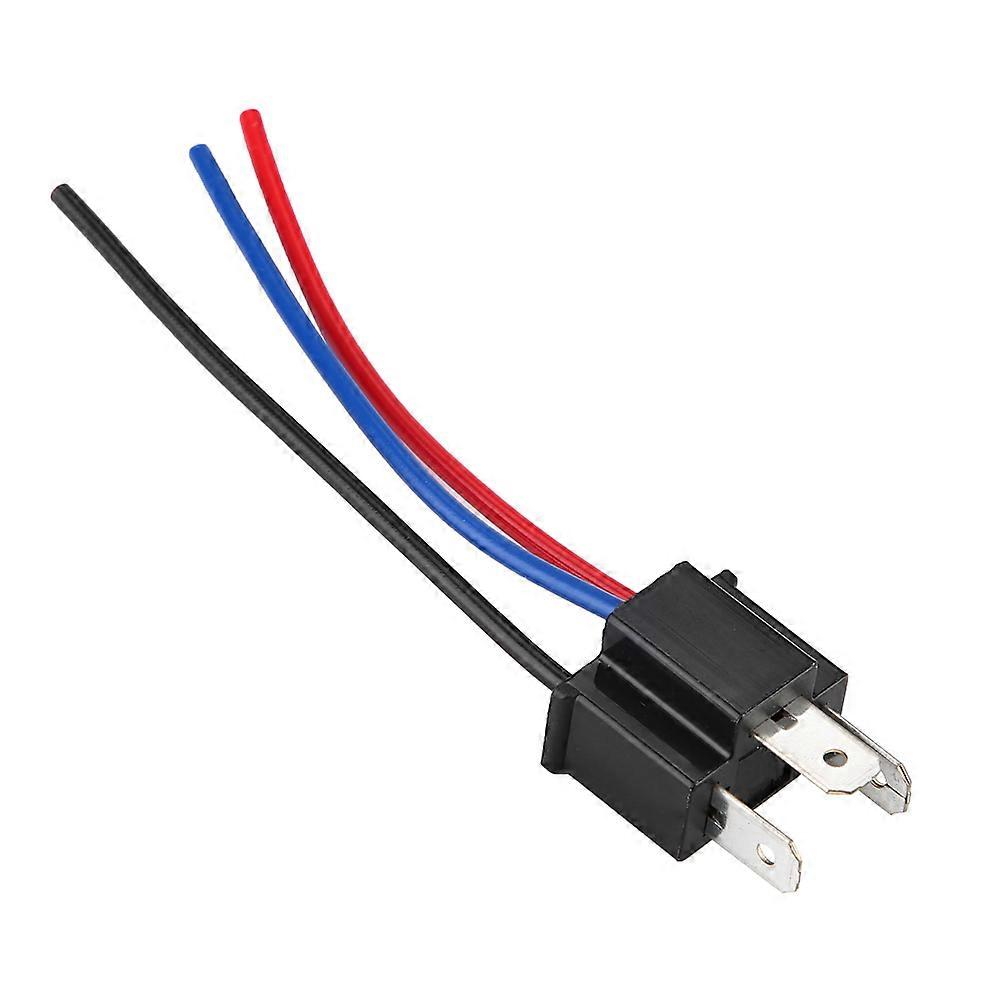 H4 Male Head Extension Connector Plug Socket with Wire Harness Heavy Duty