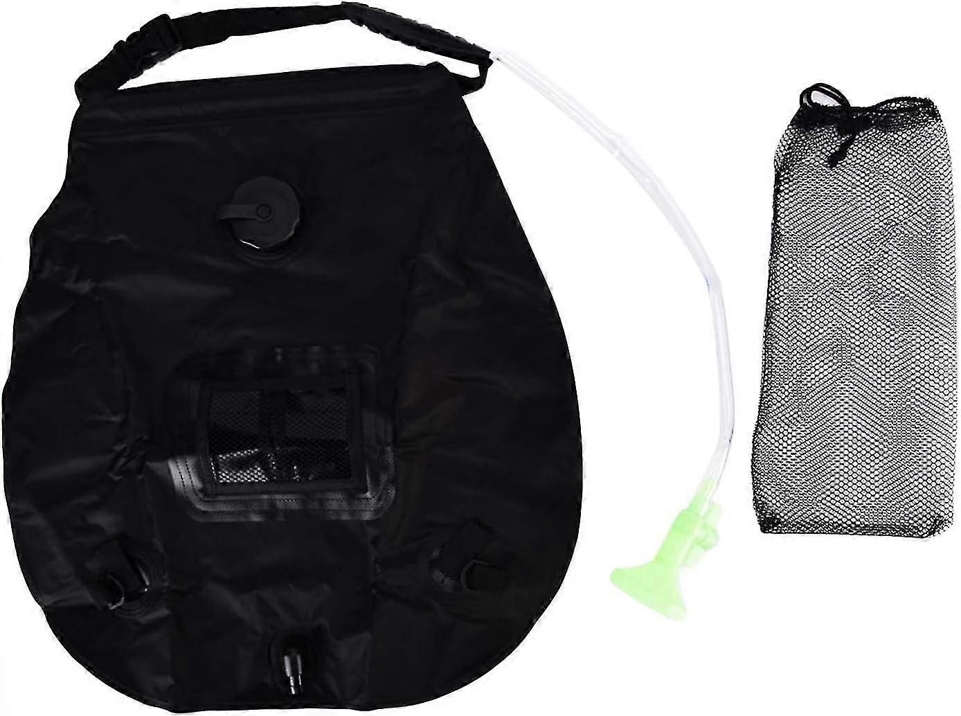 20 لتر حقيبة دش شمسية قابلة للسحب عالية تحمل ، حقيبة دش شمسية ، حقيبة دش تخييم محمولة في الهواء الطلق مع حقيبة تخزين شبكية ، للتخييم في الهواء الطلق ، السفر ، كن