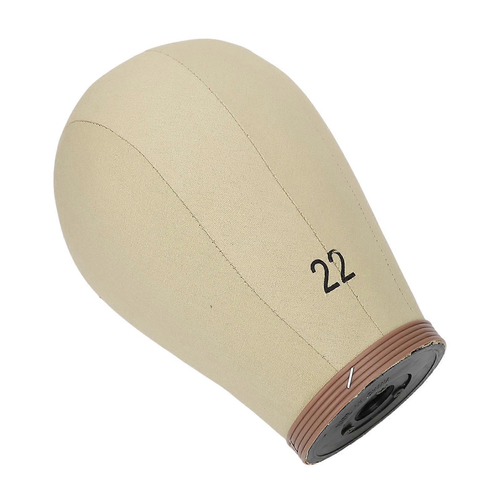 22inch Canvas Block Head Wig Display DIY Canvas Block Mannequin Head for Beauty Salon