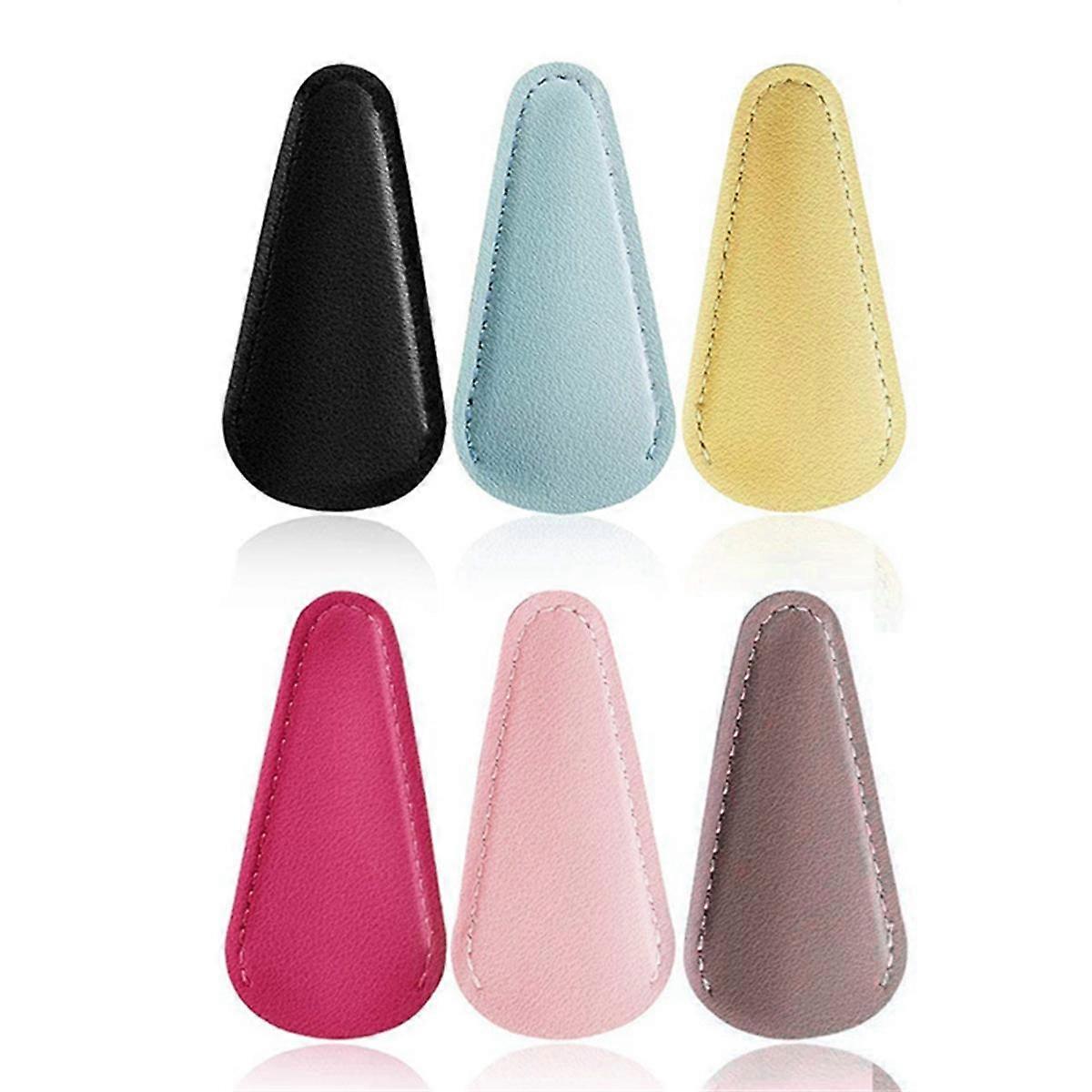 Scissors Sheath Safety Leather Scissors Cover Protector Sewing Scissor Sheath(6 Pcs Colorful)