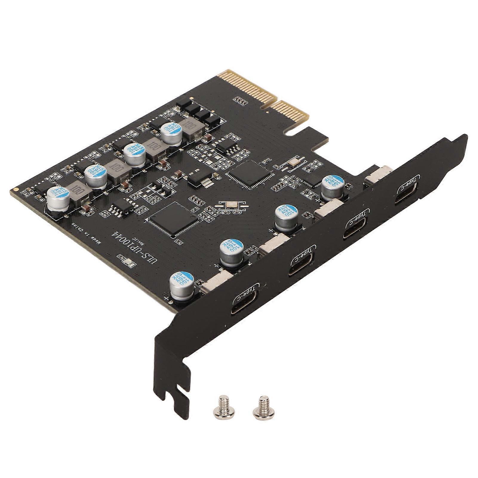 PCIe-zu-Typ-C-Erweiterungskarte 20 Gbit/s USB 3.2 PCI-Express-Karten-Controller-Adapter für Windows 7 8 10 für OS X 10.8.2