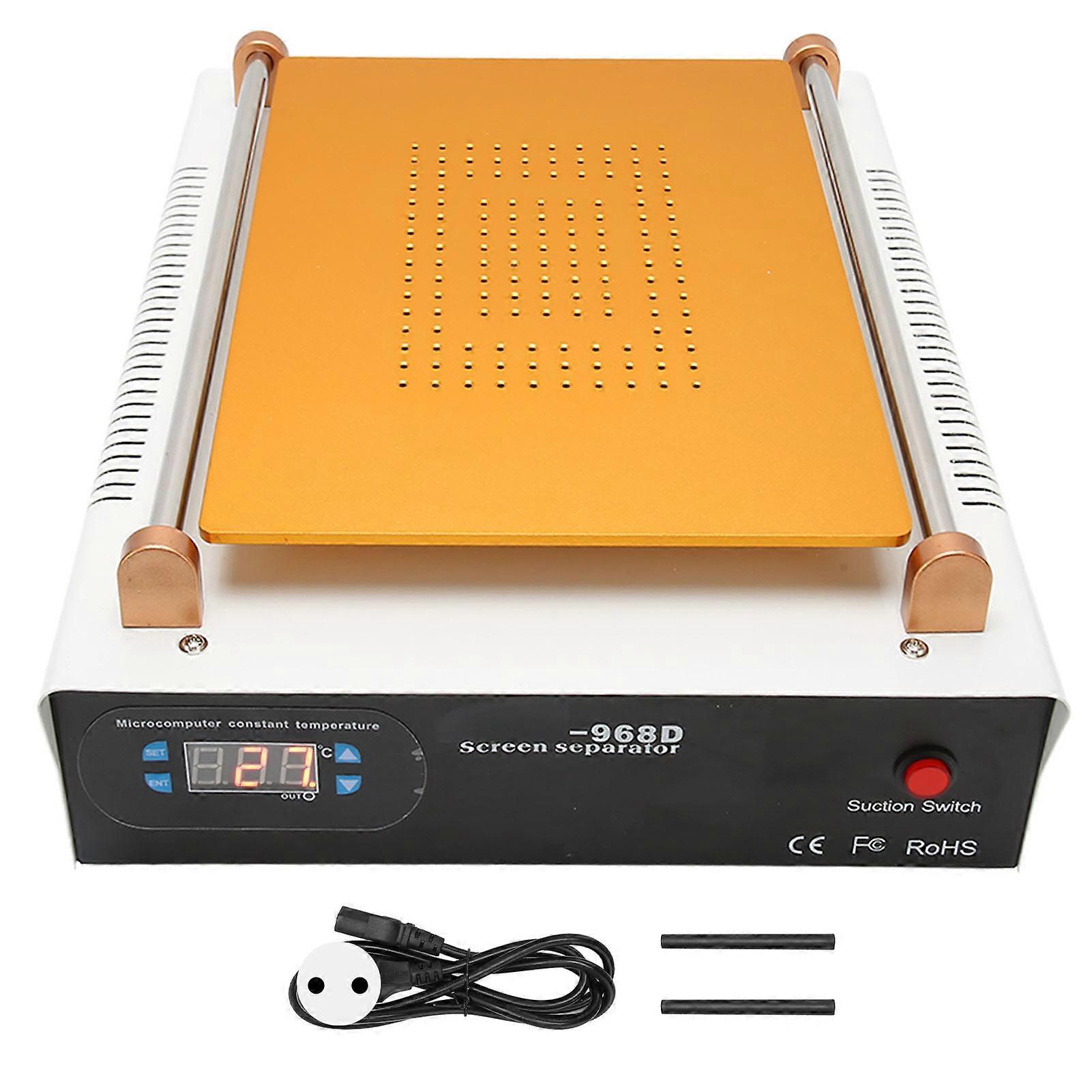 LCD Screen Separating Machine 14 Inch Built in 968D Double Pump 800W Screen Separator Machine for Cellphone Screen Repair EU Plug 220V
