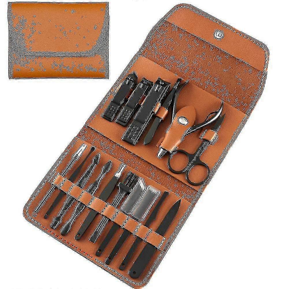 Professional Manicure Set, 16 Pieces Pedicure Kit Nail Clipper Set