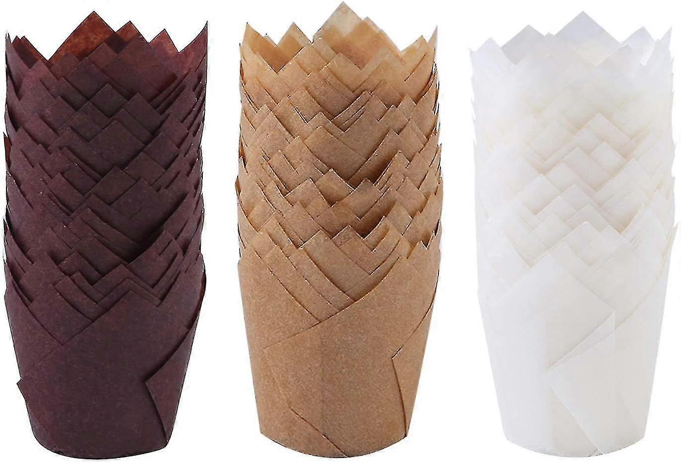 150 stk mini bagekopper Tulip bagekopper Cupcake Liners Muffin Liners