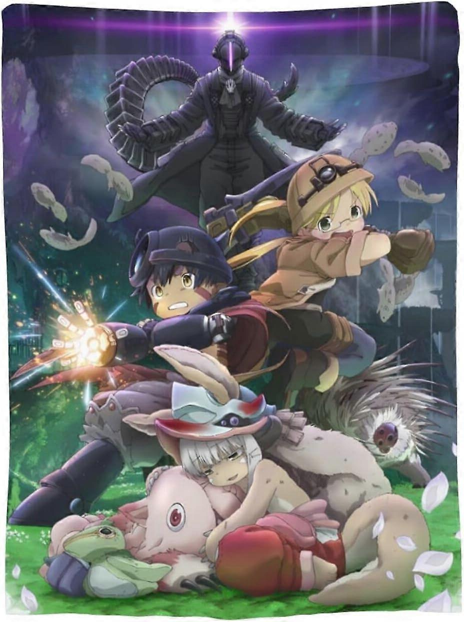 Cobertor de anime Cobertor de lã super macio para sofá-cama sofá viajando acampamento