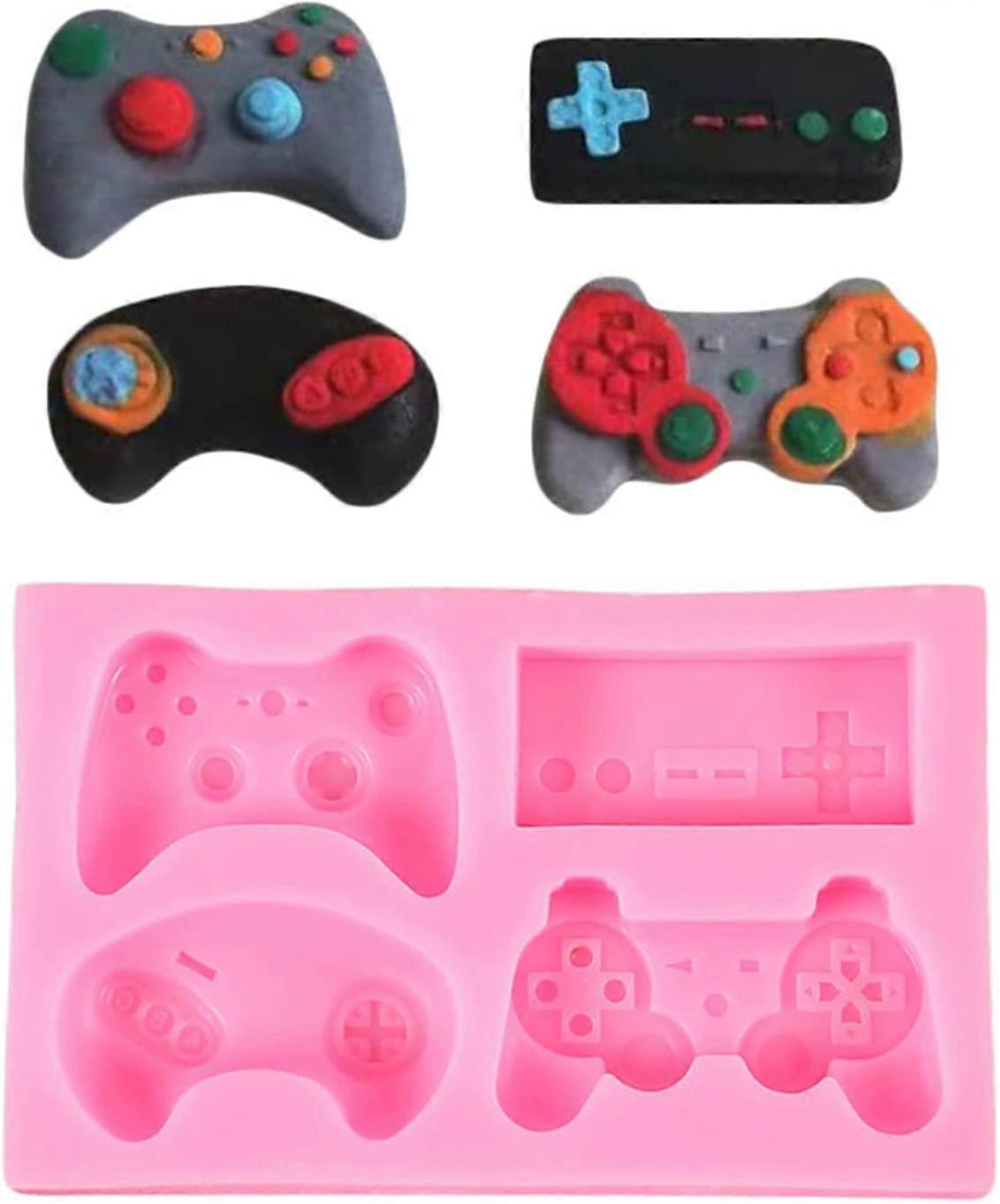 Game Controller Cake Fondant Mold, Video Game Controller Candy Silicone Resin Molds for Candy, Chocolate, Fondant, Cupcake Topper, Polymer Clay, Keych