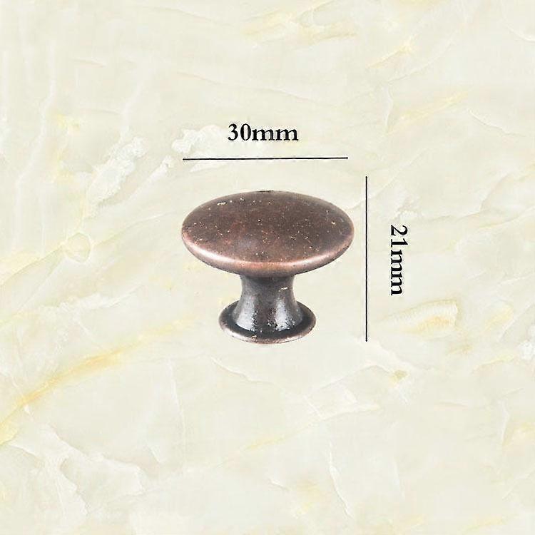 16 Pieces Cabinet Door Knobs, 30mm Vintage Dresser Knobs Set Red bronze