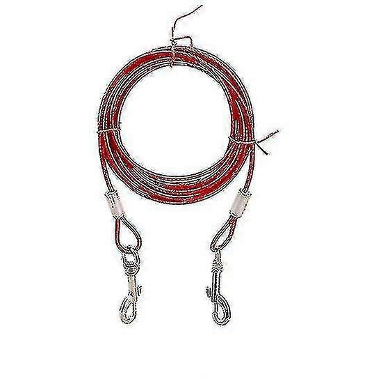 Double Head One Drag Two Wire Rope Dog Chain Iron Chain Fixed Rope Pet Leash