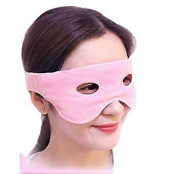 Maschera per gli occhi di ghiaccio per la terapia con impacco caldo freddo, maschera per gli occhi per il viso con calore di raffreddamento in gel 2 pezzi riutilizzabile con magnete per agopunti e polvere di tormalina per la pelle