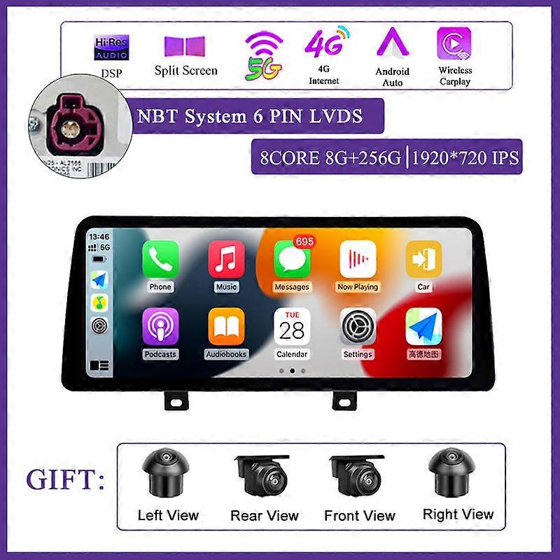 Dla BMW F30 F31 F32 F36 2013-2016 Android 13 Samochód Inteligentny system samochodowy Radio Carplay z Bluetooth 4G WIFI DSP 12,3 cala