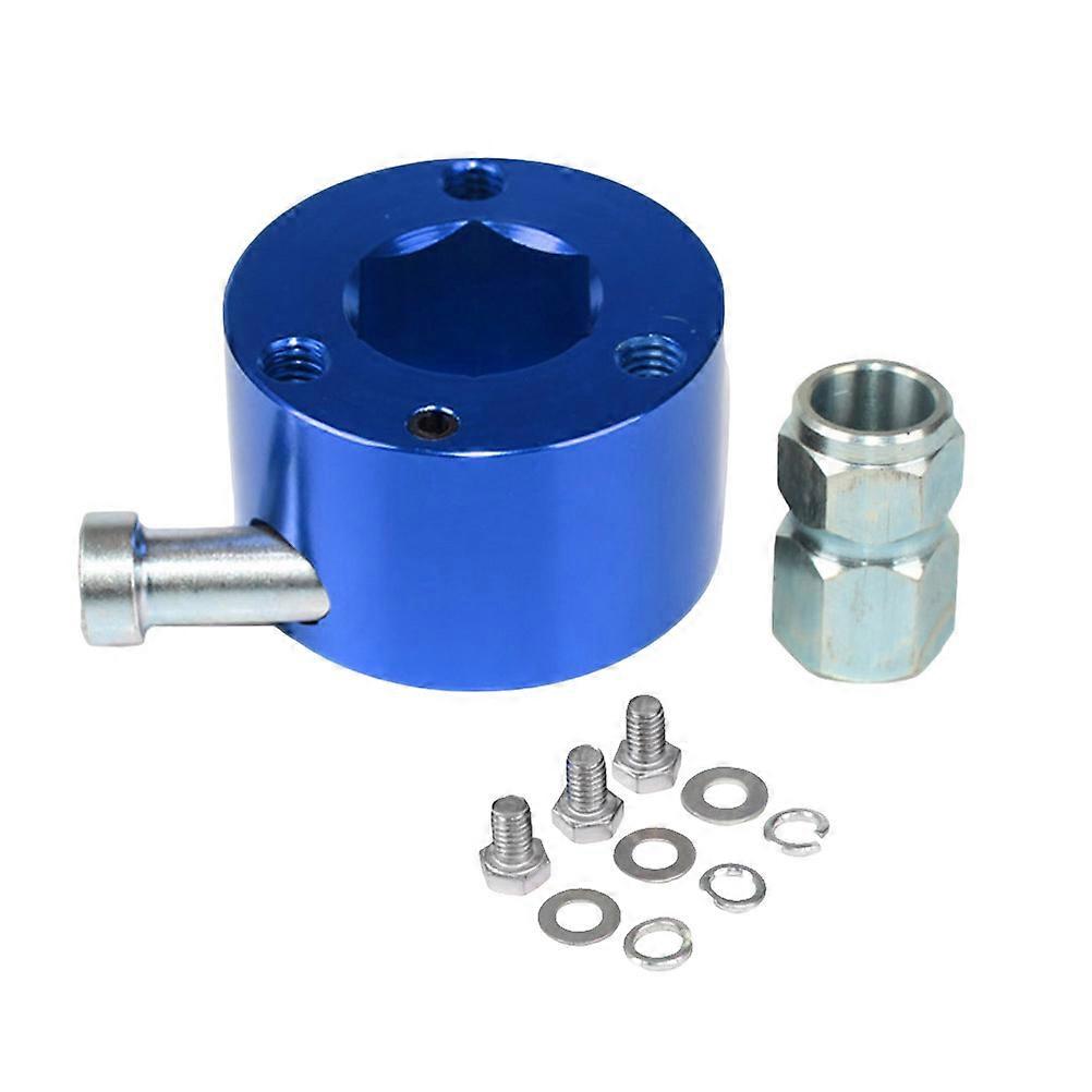 Steering Wheel Quick Release Base Steering Wheel off Center 3/4 Axis Car Refit Accessory (Blue)