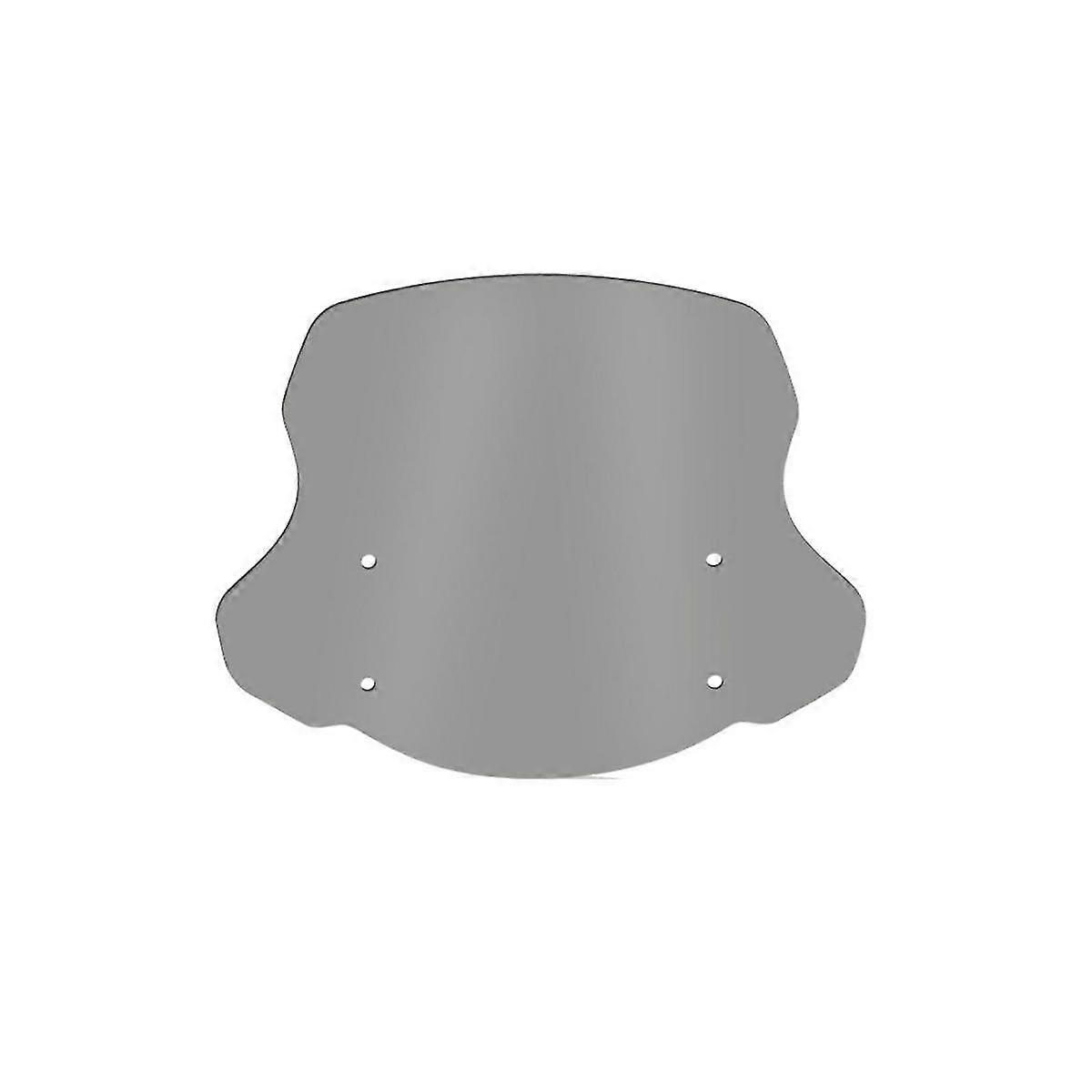 Universal Adjustable Windscreen Windshield Air Flow Deflector Flyscreen Windscreen For Motorcycle Atv Screen Gray