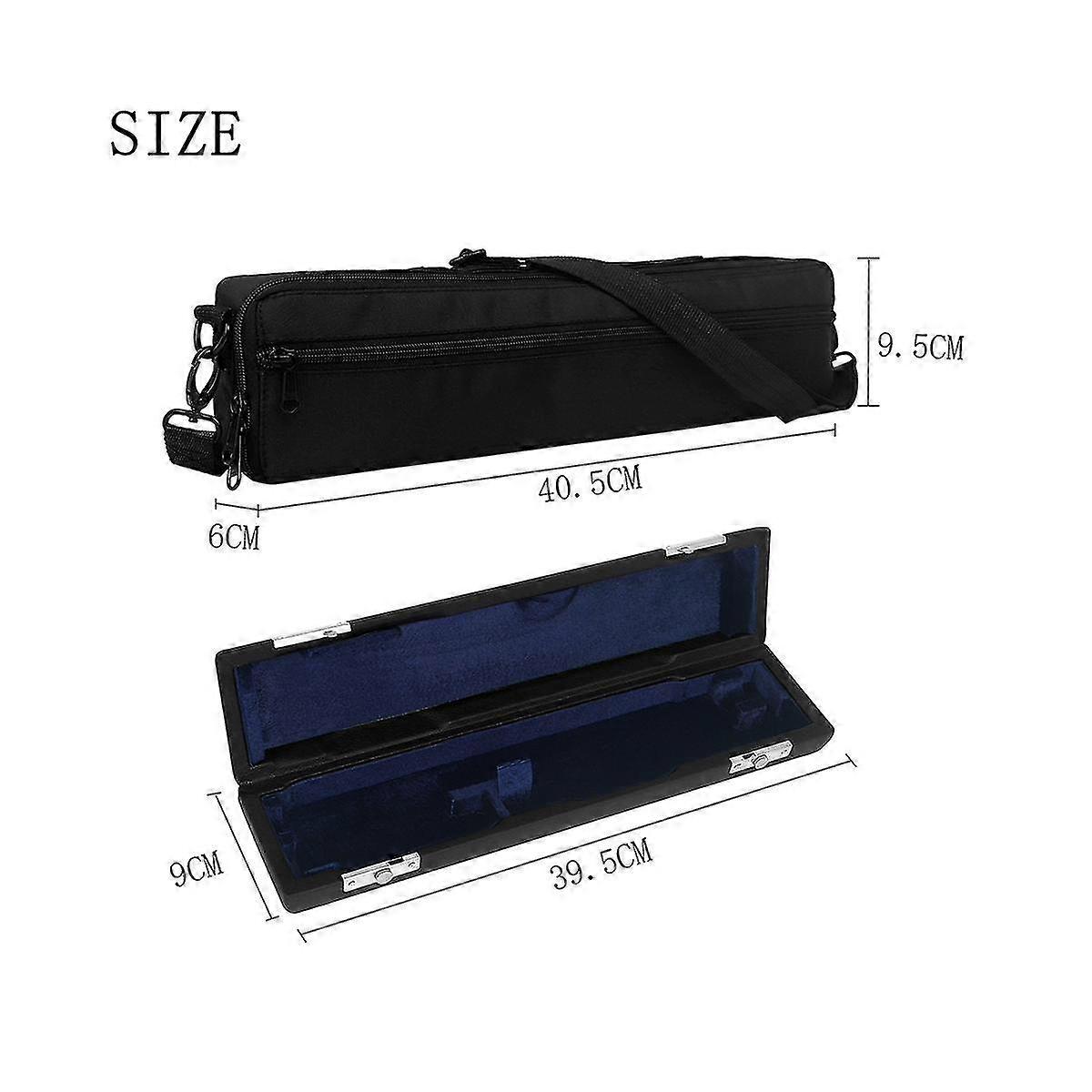 16-hole High-grade Flute Leather Box Set Anti-fall Protection Flute Storage Box Convenient Suitcase Bag Flute Bag