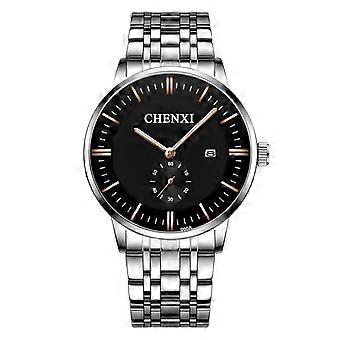 Top Brand CHENXI Full Stainless Steel For Couple Watches Casual Clock Waterproof Quartz Wristwatches Daily Gifts