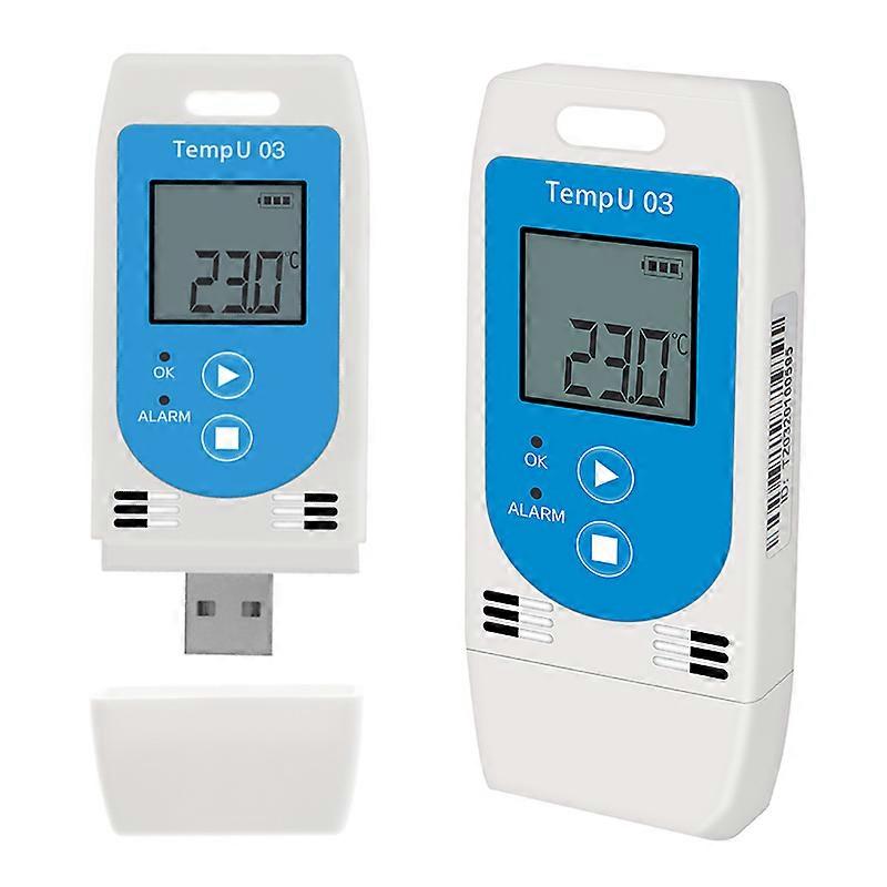 TempU 03 USB Temp & Humidity Data Logger RH TEMP Riutilizzabile Registratore di dati Misuratore di registrazione dell'umidità con capacità di 32.000