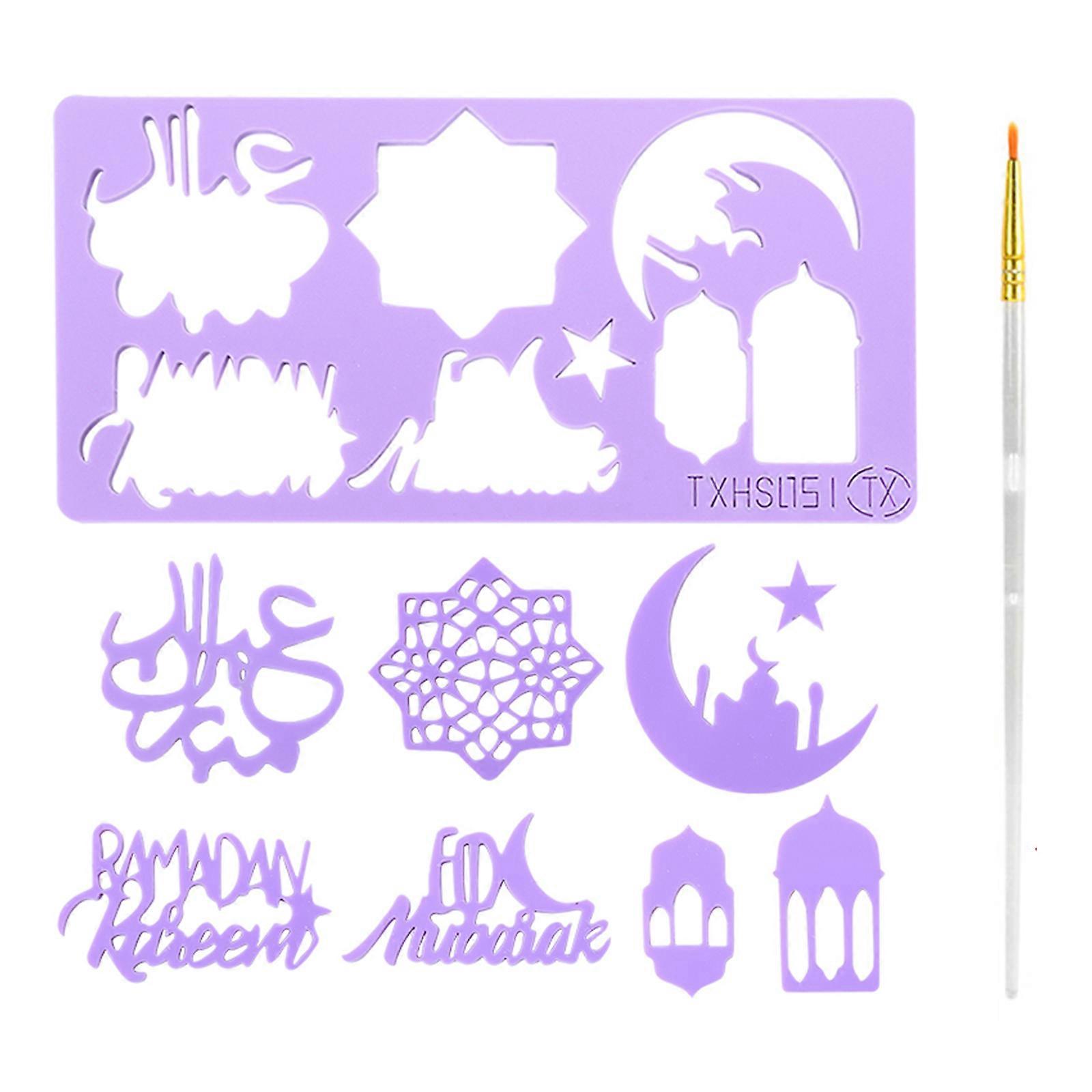 Eid Mubarak Press Stamp Molds Cookie Embossed Cutter Ramadan Moon Mold Cake