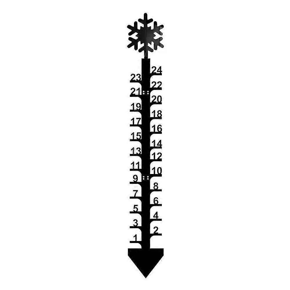 Christmas Snowflake Elk Measuring Instrument Manual Snow Gauge For Outdoor Courtyard Garden Decoration