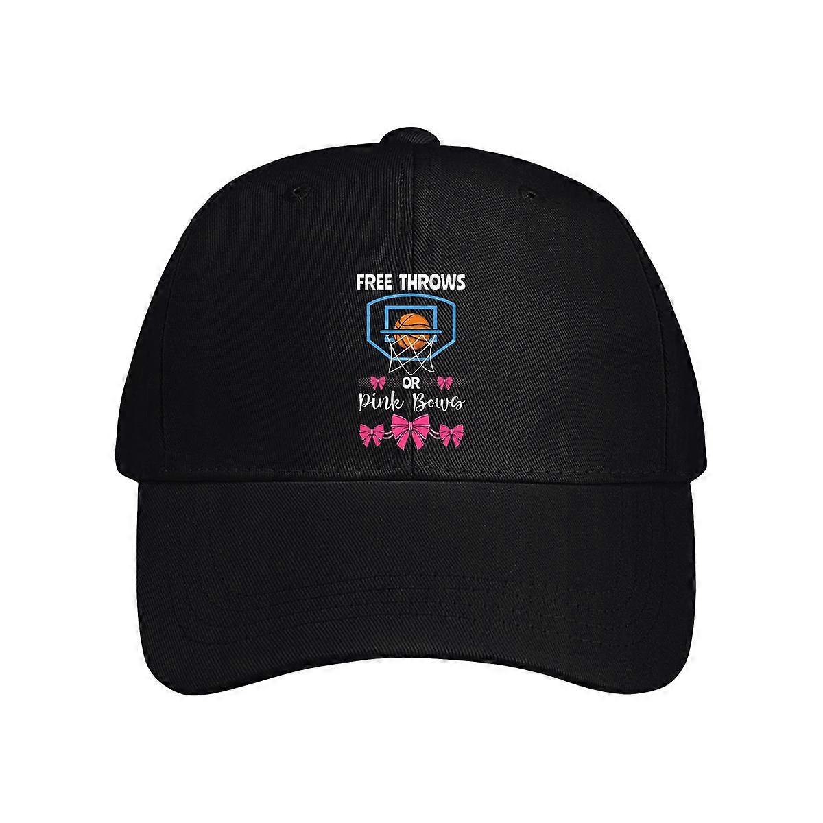 Free Throws Or Pink Bows Baseball Cap