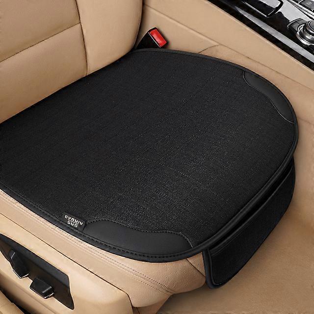 Luxury Car Seat Cover Four Seasons Flax Ventilated Car Seat Cushion Breathable Universal Seat Protection Pad Mat For Car